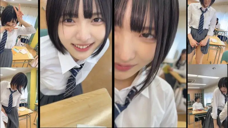 【smuc169】黒髪ショートの制服美少女が学校で…!?「Yumi」(素人ムクムク-夢中-)のサンプル動画でフィニッシュ!のサンプル画像2