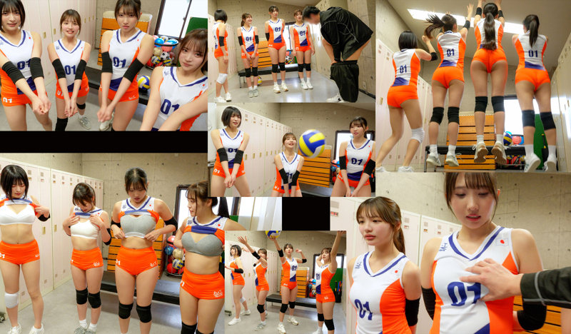 FANZA「めるるん&ひかりん&もあ&ゆみ」サンプル動画レビュー|女子バレー部ハーレムの明るい密着感が刺さるのサンプル画像4