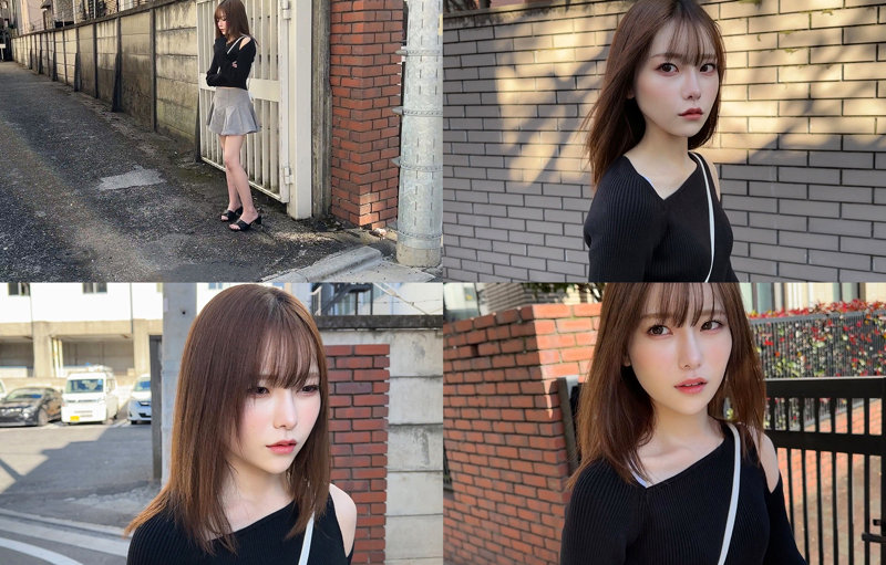 さちか｜FANZAサンプル動画レビュー：冷たい美形素人のツン対応と半脱ぎスカート感が刺さる一本のサンプル動画1